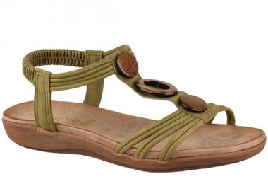 Σανδάλια γυναικεία | Ανατομικά | Amarpies | ABZ26676 | Χακί - Amarpies - 